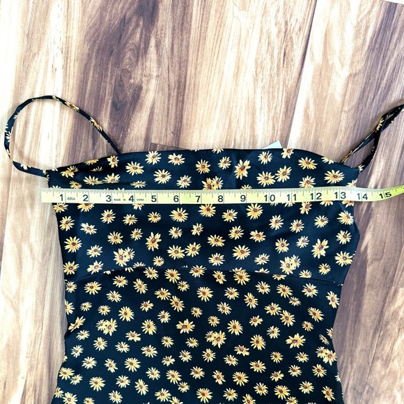 New WeWoreWhat Sunflower Midi Slip Dress - Picture 2 of 8